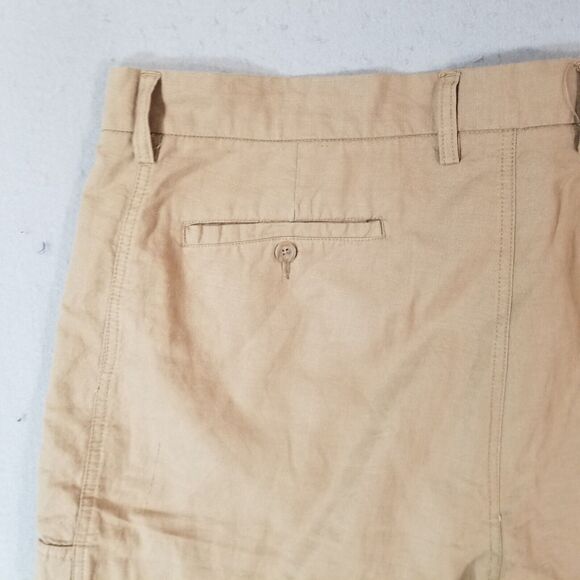 Boca classics cargo shorts men's 44x10 brown Linen blend outdoor - Picture 7 of 11